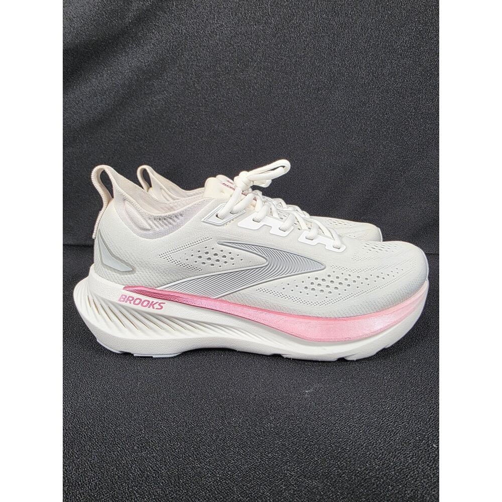 Brooks Glycerin 23 Women’s Size 10 White Gray Pink Running Shoes